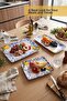 3 Piece Melamine Presentation Plate Set, Presentation Plate, Serving Plate - Patterned Unbreakable Serving Plate - Lemon - 2