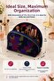 Large Compartment Makeup Bag with Mesh Detail, Travel Cosmetic Organizer, Camouflage Patterned Bag - 8