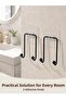 Krm 2-Piece Adhesive Wall Hanger for Kitchen, Bathroom and Home Krm