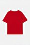 Red Oversize V-Neck Single Jersey T-Shirt Tdrss26Ts00030 - 6