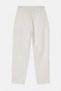 White Elastic Waist Slim Pocket Gabardine Trousers Tdrss26Pl00041 - 2