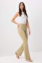 Camel Düğme Detaylı Yüksek Bel Orta Esnek Flare Jeans TWOSS26JE00038 - 2