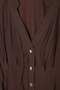 Brown V-Neck Belted Buttoned Modal Lined Dress Tdrss26El00084 - 5