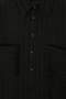Black Double Pocket Oversize Vertical Striped Shirt Tdrss26Go00112 - 2