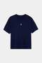 Navy Blue Oversized /Wide Fit Penguin Embroidered Oversized T-Shirt Tmnss24Bf00013 - 5