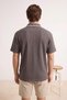 Vizon Düşük Omuz Regular Fit Yaka Çizgi Detaylı Dokulu Kısa Kol Polo Yaka T-shirt TMNSS26PO00015 - 3