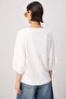Ekru*001 Oversize/Geniş Kalıp Düşük Kol Kısa Kollu Soft Touch Örme T-shirt TWOSS26TS00221 - 4