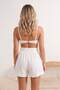 Ecru Woven Mini Size Beach Shorts with Accessories Tbess26Sr00011 - 3