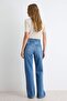 Mavi Az Esnek Yüksek Bel Wide Leg Geniş Paça Jeans TWOAW27JE00080 - 4