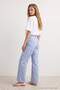 Çok Renkli Çizgili Yüksek Bel Straight Jeans TWOAW27JE00130 - 10