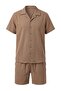 Dark Mink Shirt&Shorts Bottom-Top Set Tmnss26Au00003 - 5