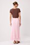 Pembe A Line Astarlı Dantel Maxi Esnek Örme Etek TWOSS25ET00149 - 4