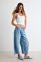 Mavi Yüksek Bel Dökümlü Barrel Jeans TWOSS26JE00371 - 2