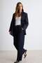 Koyu Mavi Orta Esnek Beli Aksesuar Detaylı Normal Bel Wide Leg Jeans TWOAW27JE00157