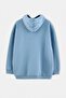 Big Size Dirty Blue Oversize Fleece Inside/Warm Embroidered Sweatshirt Tmnaw25Ao00057 - 14