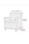 Stretch Elastic Flexible Washable Cotton Jacquard Armchair Cover (for Single Seat) - 4
