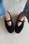 Kensie Black Genuine Leather Ballerinas - 5