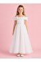 Evening Dress for Ages 6-14 - Off-White