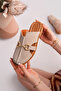 Genuine Leather Beige Suede Women's Leather Slippers Dp81-0823 - 2
