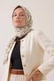 Women Scarf Cotton-Like Printed Scarf Lightweight Breathable Non-Slip Stylish Scarf - 3