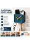Wall Mount Holder for Bathroom & Kitchen – Decorative Organizer with Gold Accents, Mail & Key Rack