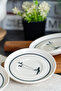Knot 6-Piece Porcelain Tea Plate Set