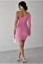 Dried Rose Ribbed Knit Dress 581958 - 3