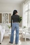 Stylish Women's Buluz with Polka Dot Finger Loop Detail - 2