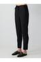 Black 100% Linen High Waist Regular Leg Trousers - 4