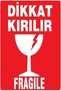 Caution Fragile Label 70x80 Mm 500 Rolls