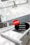 5m X 60 Cm Marble Patterned Table Countertop Kitchen Waterproof Adhesive Foil Sticker - 6