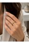 Steel Zircon Stone Ring Gold Color Adjustable According to the Finger. Does Not Tarnish. - 3