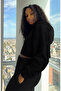 Women's Crop Oversize Hooded Sweatshirt - K17 3020