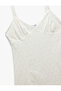 V-Neck Scallop Mini Dress with Rope Straps - 6
