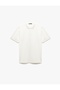 Pique Fabric Short Sleeve Slim Fit Polo Neck T-Shirt