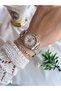 24 Months Warranty Steel Cord 30 Mt Water Resistant Rose Silver Color Women's Wristwatch Bracelet