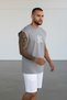 Men's Smoke Gray Ny Printed Oversize Sleeveless T-Shirt - 3
