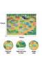 Dinosaur Play Set with Map, Figures, Volcano, Trees & Stones, Educational Gift for Kids - 3