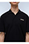 E-Small Box Ss-Np0A88Tq9411 Black Men's Polo T-Shirt - 3
