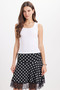 Women's Slim Fit Square Neck Cotton White Crop Tank Top with Straps - 3