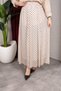 Women's Lined Polka Dot Patterned Tulle Skirt - 6