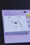 مجموعة أوراق ملاحظات مرخصة من We Bare Bears بتصميم الدب القطبي - 80 ورقة مع مشبك - 4
