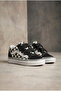 Children's Unisex Black Plaid Rubber Sole Comfortable Fit Double Velcro Shoes - 2