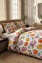 Cotton Collection Ranforce R Single Duvet Cover Set Flower Garden - 2