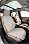 Panda Troy Series Linen Fabric Car Seat Front Cushion Set - Front Seat Protection Cover