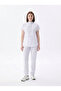 N O V a |   Single Top White Women's Lycra High Collar Half Snap Nurse and Doctor Uniform Scrubs - 2