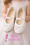 Girls' Sequined Sparkly Ballerina Shoes - Elastic Comfortable Fit with Bow Detail for Daily and Special Occasions