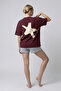 Boxy Star Bordo Premium T-Shirt - 5