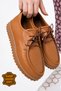 Taba Genuine Leather Women's Casual Shoes Lace-Up Orthopedic Comfortable Sole Casual Vdz03001 - 2
