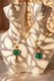 Aventurine Natural Stone Heart Key and Lock Model Set of 2 Couple Necklaces - 2